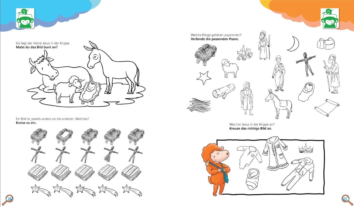 Kondoo Verlag-Malen. Spielen. Rätseln. Rund um die Geburt von Jesus, 4-6 Jahre_2442858_3 Kondoo Verlag-Malen. Spielen. Rätseln. Rund um die Geburt von Jesus, 4-6 Jahre_2442858_