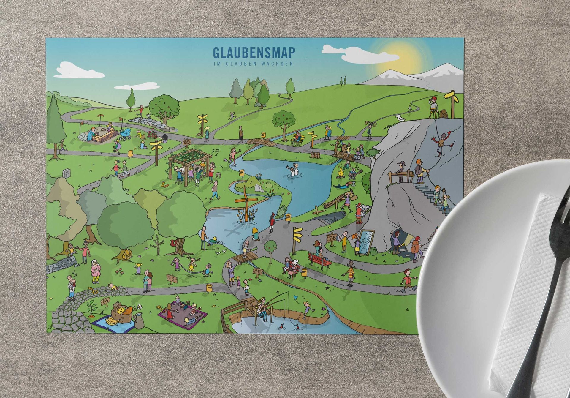 Advent-Verlag Schweiz-Glaubensmap, Tischset-Block A3_4912932_