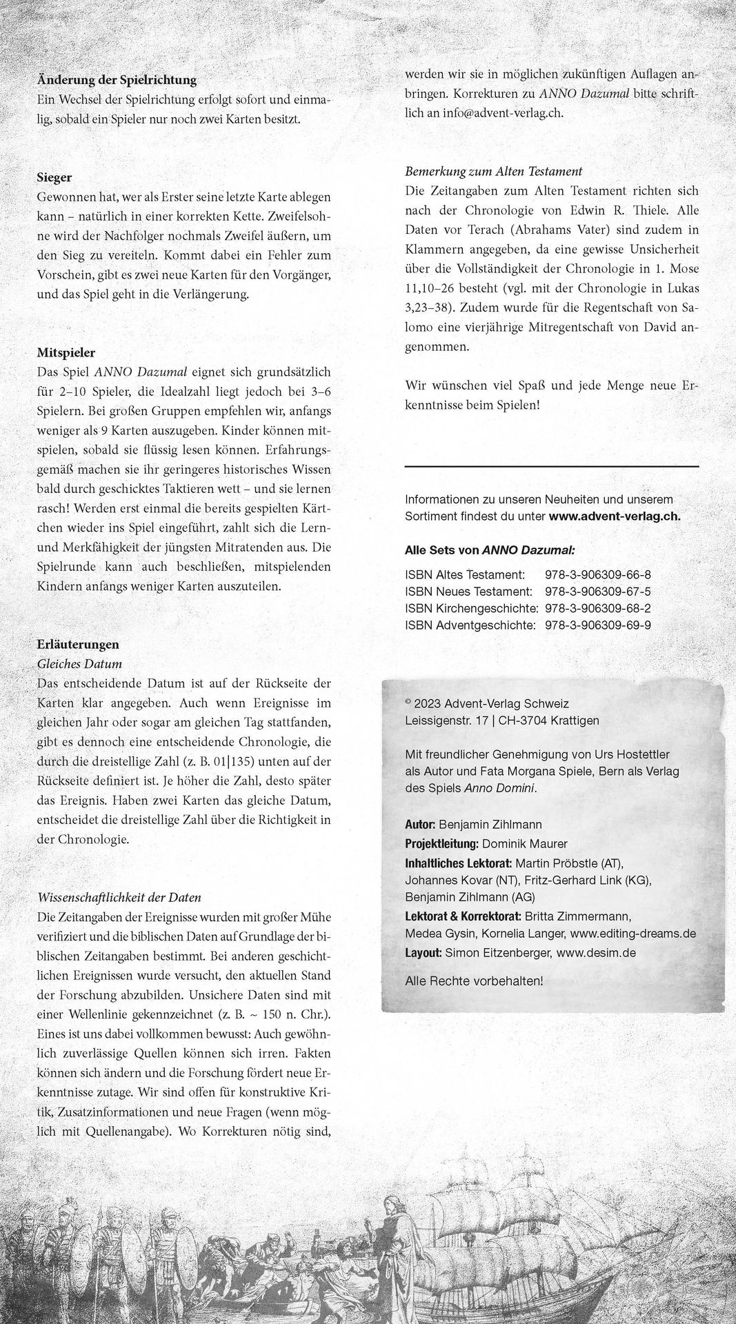 Advent-Verlag Schweiz-Serie: ANNO Dazumal, Set 1-4_3612351_