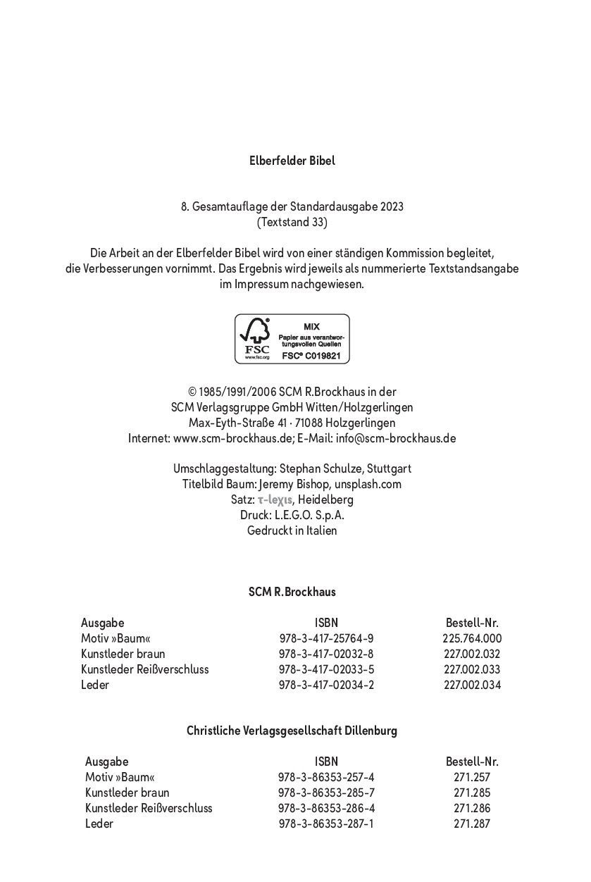 SCM Brockhaus-Bibel, Elberfelder, Brockhaus, Standard, Kunstleder grau Reissverschluss_2942466_3 SCM Brockhaus-Bibel, Elberfelder, Brockhaus, Standard, Kunstleder grau Reissverschluss_2942466_