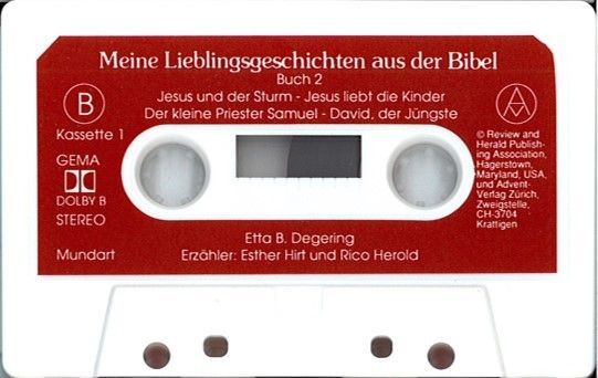 Advent-Verlag Schweiz-HB: Meine Lieblingsgeschichten, KS Bd 1+2, Mund. (1 Kassette)_3210264_