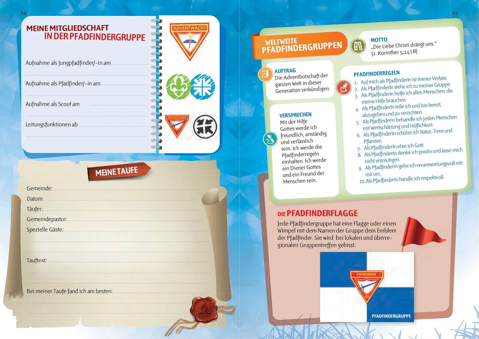 Advent-Verlag GmbH-Bibel, Neues Leben, Pfadfinder, Taschen, blau-gelb_2921799_