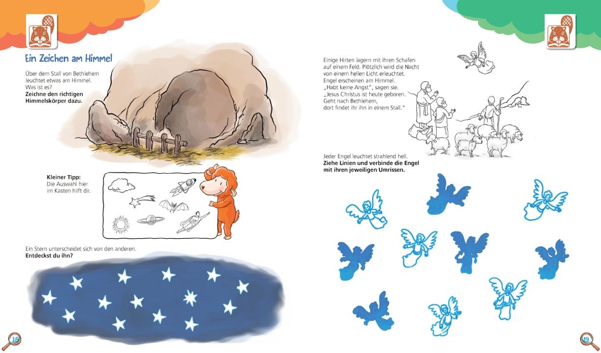 Kondoo Verlag-Malen. Spielen. Rätseln. Rund um die Geburt von Jesus, 4-6 Jahre_2442858_2 Kondoo Verlag-Malen. Spielen. Rätseln. Rund um die Geburt von Jesus, 4-6 Jahre_2442858_
