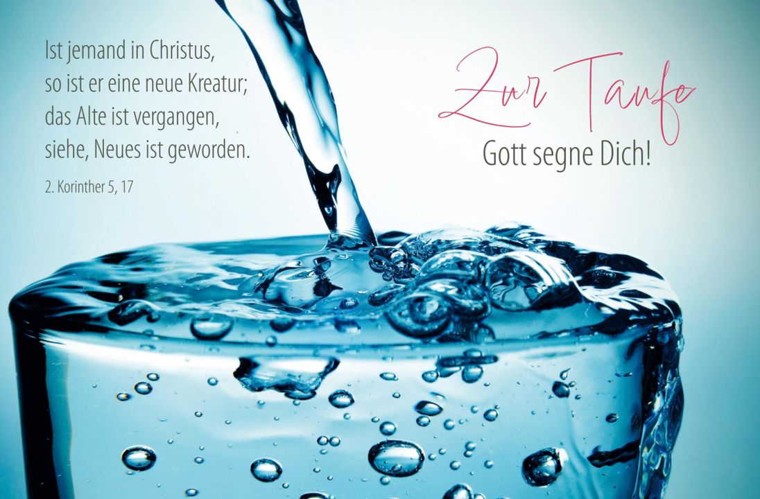 4youmedia-Faltkarte: Zur Taufe - Gott segne dich, Ist jemand in Christus ..._4742998_