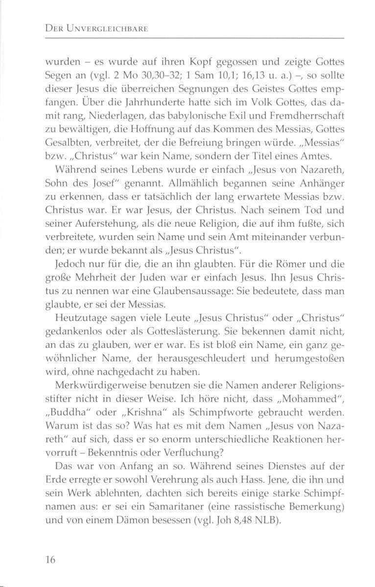 Advent-Verlag GmbH-Der Unvergleichbare, Band 1_2220800_