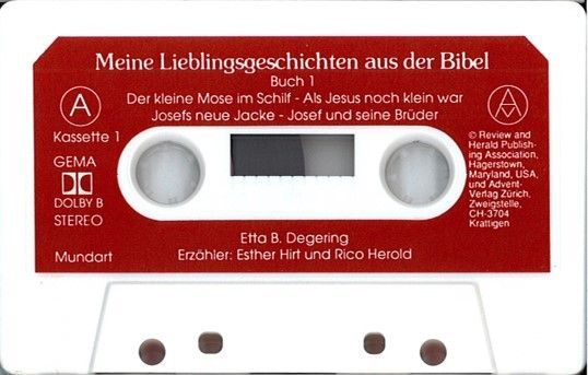 Advent-Verlag Schweiz-HB: Meine Lieblingsgeschichten, KS Bd 1+2, Mund. (1 Kassette)_3210264_