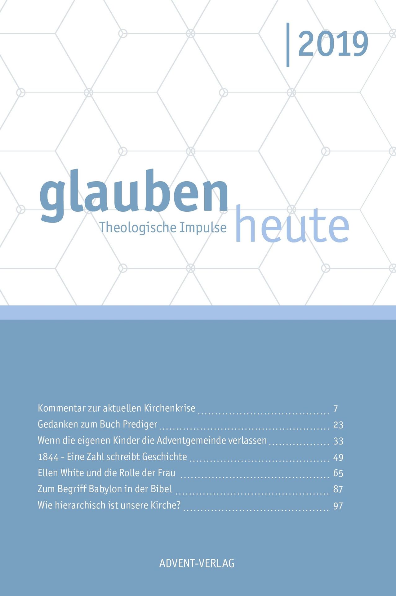 Advent-Verlag GmbH-Glauben heute 2019_2421488_1 Advent-Verlag GmbH-Glauben heute 2019_2421488_