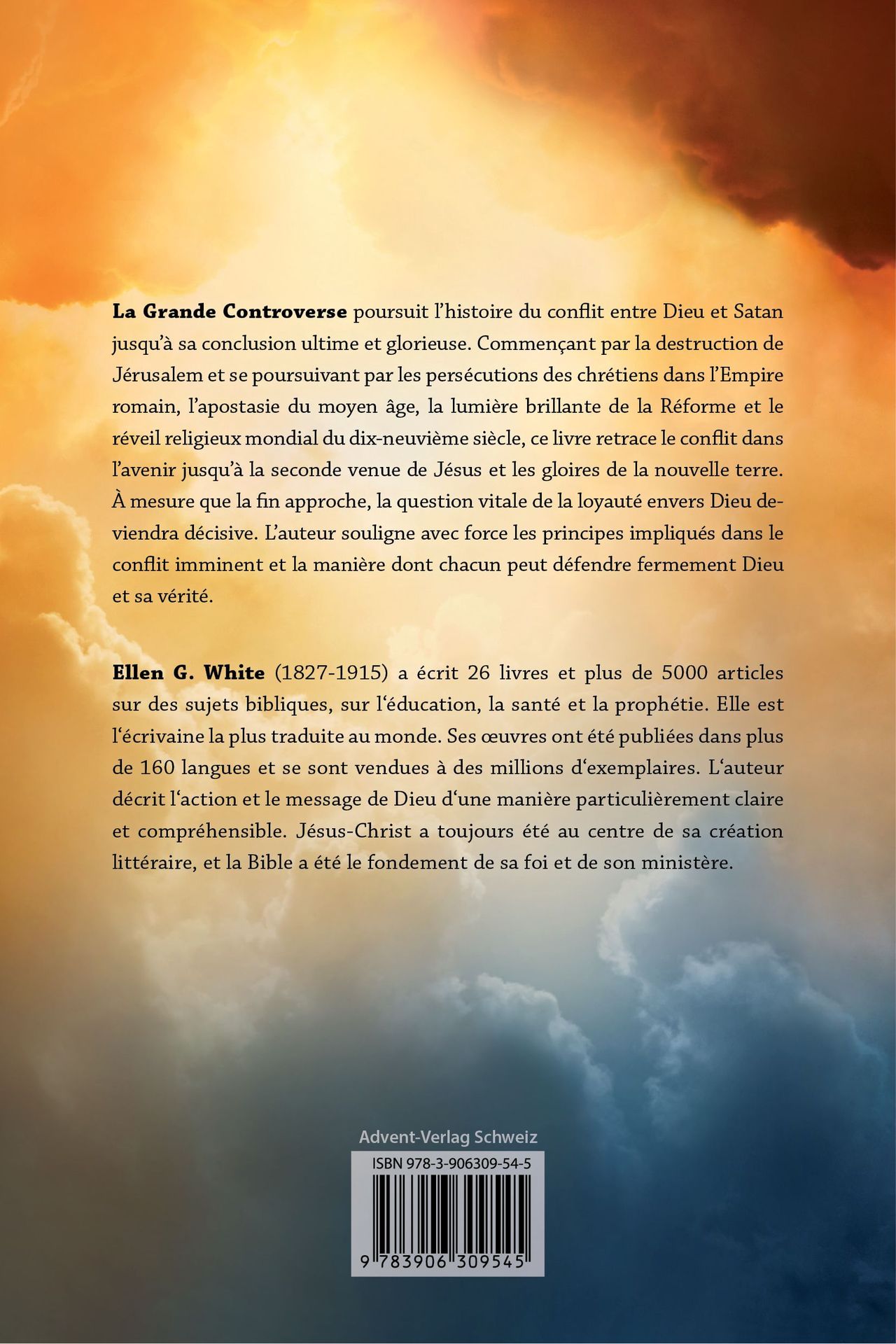 Advent-Verlag Schweiz-Vom Schatten zum Licht, Missionsausg. Französisch AVS (La grande controverse)_2512117_