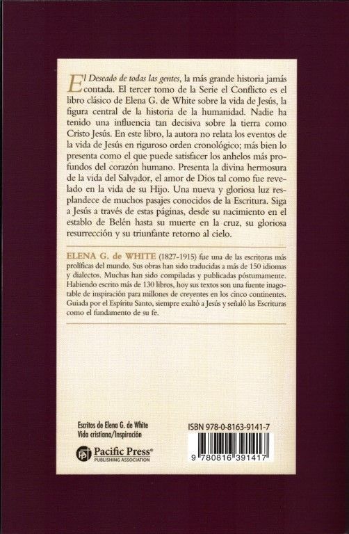 Pacific Press Publishing Association-Der Sieg der Liebe, Spanisch, weinrot (El Deseado de Todas Las Gentes_2542040_